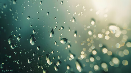 Raindrops on Glass: A Blurred Abstract