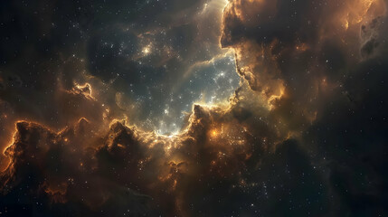 Fototapeta premium Cosmic Dust and Nebulas: A Stunning View of Space