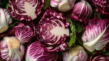 Obraz premium radicchio isolated on white background