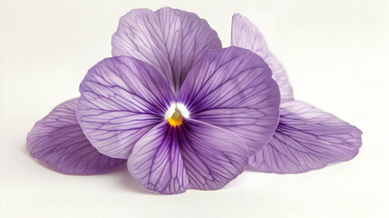 Delicate Purple Pansy Flower with Soft Focus