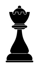 A black silhouette of a knight chess piece on a white background. Ideal for chess concepts, strategy themes, educational materials, game designs, and minimalist artwork. Simple, classic, vector.