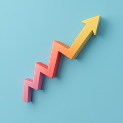 Colorful Business Growth Arrow