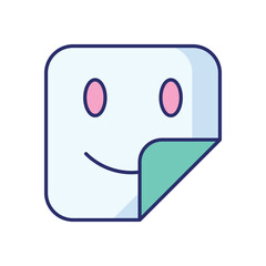 Sticker vector icon stock illustration