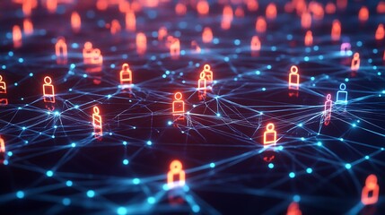 Futuristic Technology: Abstract Digital Interfaces, Data Networks, and AI Conceptual Art