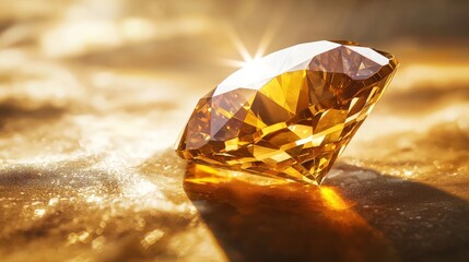a flawless gemstone under bright light, showcasing the concept of absolute perfection and value