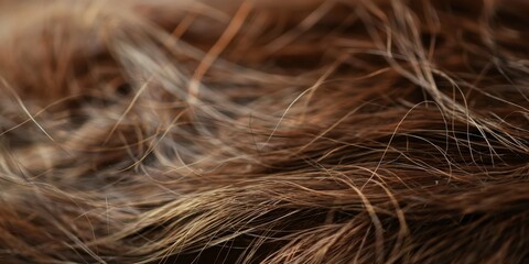 close up of damaged female hair