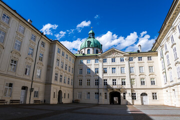 Court castle (Hofburg) in Innsbruck, Austria in summer