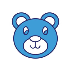 Teddy Bear vector icon stock illustration