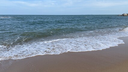 waves on the beach