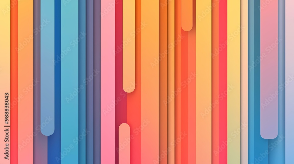 Aufkleber a colorful abstract background with vertical stripes of different colors.
