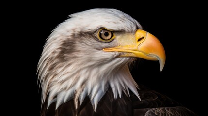 Obraz premium Close-up Portrait of a Bald Eagle