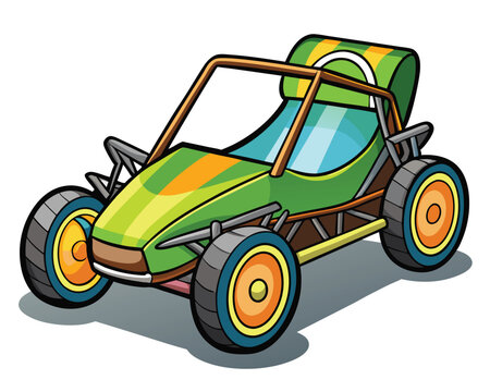 recommend clip art: Buggy sports car vector illustration isolated on a white background