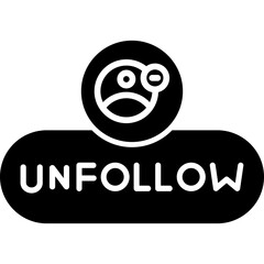 Unfollow Button Icon