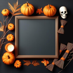 halloween frame mockup