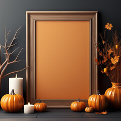 halloween frame mockup
