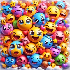 Obraz premium Emojis illustration 