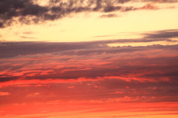 美しい夕焼け雲