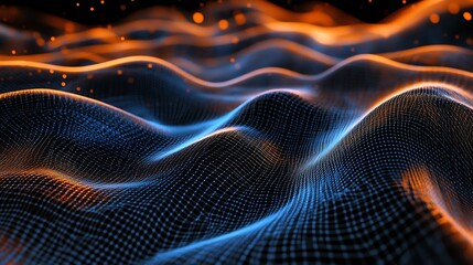 Fototapeta premium Futuristic Technology: Abstract Digital Interfaces, Data Networks, and AI Conceptual Art