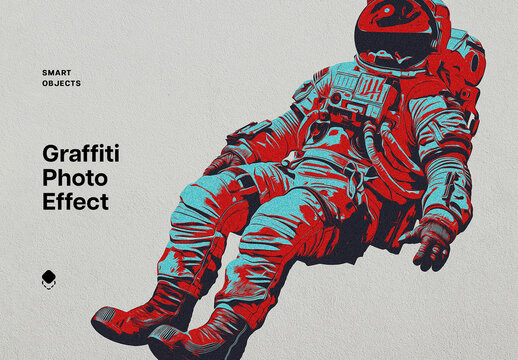 Graffiti Pop Art Photo Effect Mockup