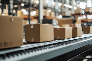 Cardboard box packages manufacturing architecture building.