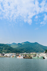 Fototapeta premium 知床 羅臼港 