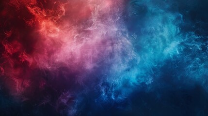 Vibrant E-Sport Event Background with Dynamic Red and Blue Smoke Effects