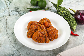 Kashmiri aloo dum - potato stuffed cheese