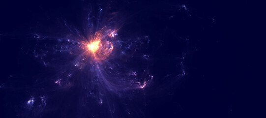 energievoll hell strahlender Stern im Universum, Weltall, Galaxie, funkeln, Sonne, Glühen,...