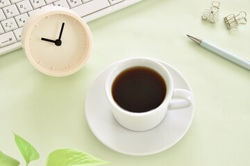 パソコン作業のコーヒーブレイク