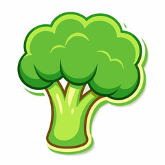 Sticker design with a broccoli (14)