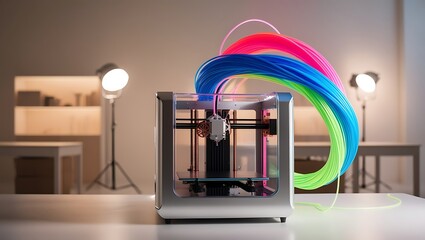 integration of advanced technology in IT support. holographic technology. High-tech industrial facility