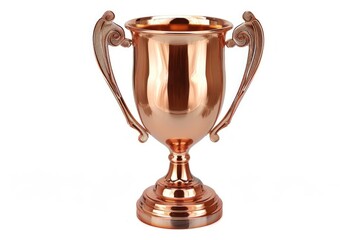 Fototapeta premium Shiny bronze trophy cup award