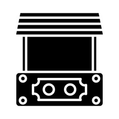 Market Awning glyph icon