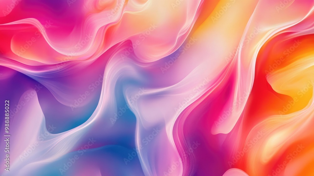 Poster vibrant abstract background featuring an ombre color gradient