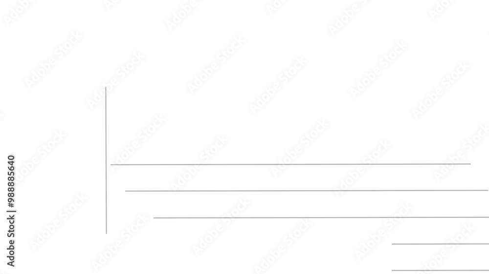 Aufkleber animated graph rising up. bar chart growth with question mark