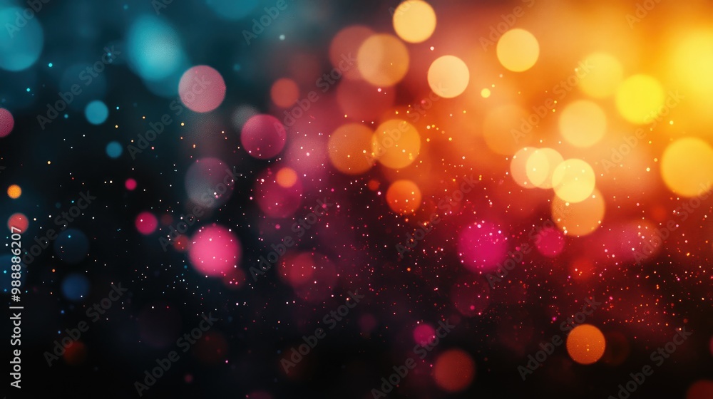 Poster abstract blurred bokeh backdrop for creative design projects