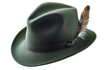 Tyrolean hat isolated on a white background