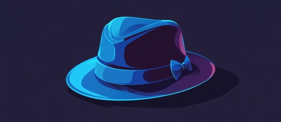 Flat style hat design JPEG