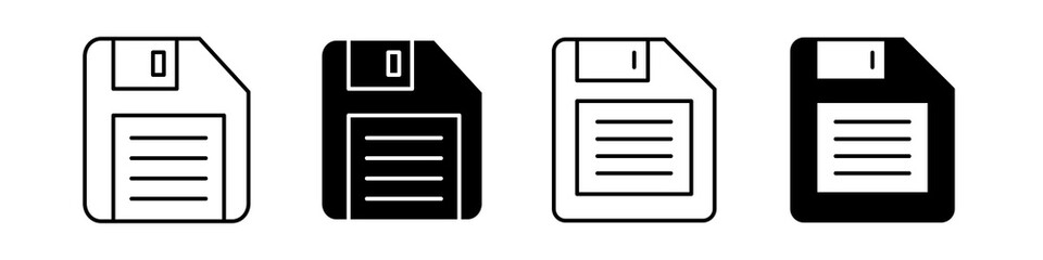 Floppy disk icon set