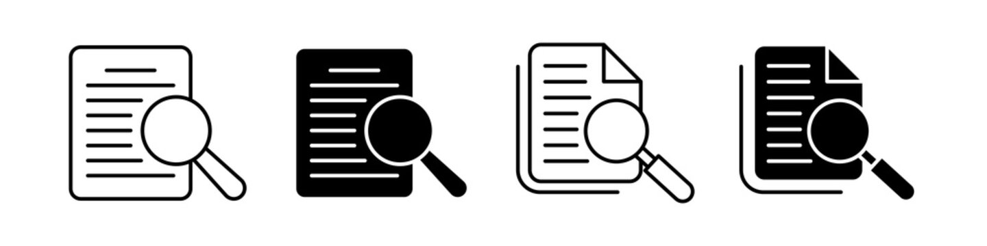 search result icon set