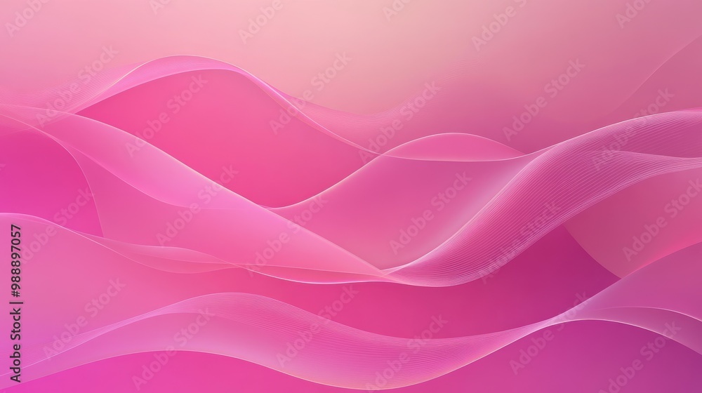 Poster dynamic pink gradient background with fluid waves, adding a refreshing and vibrant touch to your eco