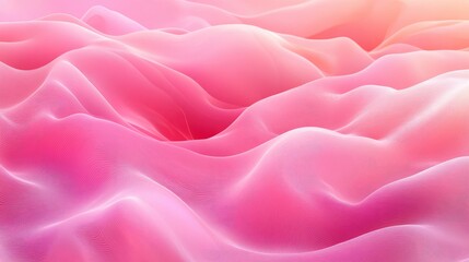 Obraz premium Dynamic pink gradient background with fluid waves, adding a refreshing and vibrant touch to your eco-friendly and nature-themed projects