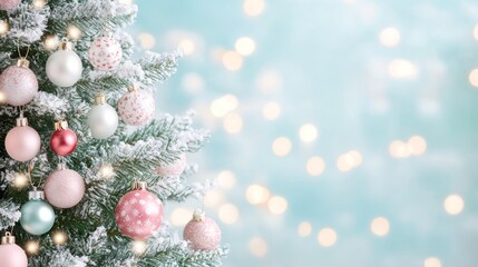 christmas banner, festive scene with christmas