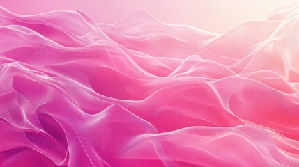 Fototapeta premium Stunning pink gradient with flowing waves, bringing a vibrant and refreshing element to eco-friendly projects and nature-inspired visuals