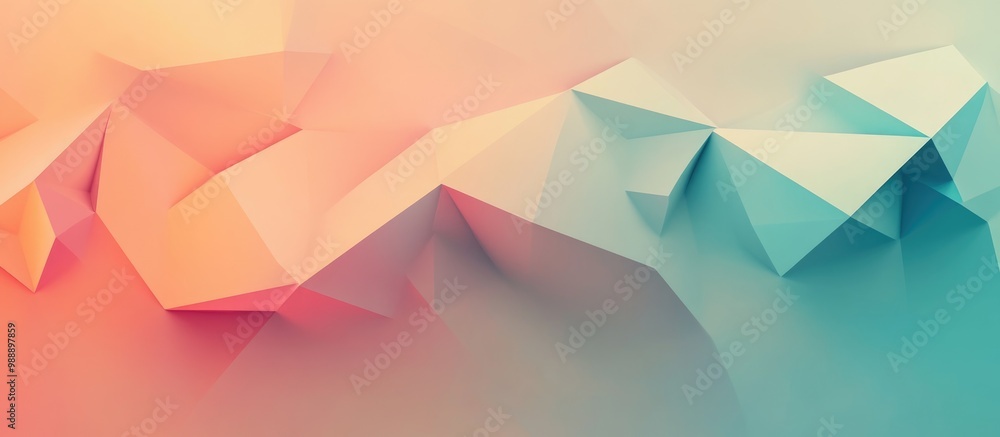 Poster low poly triangular design background