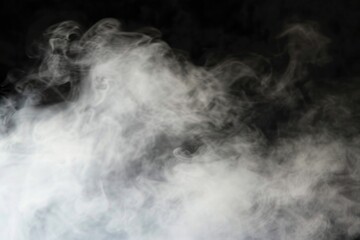 Fog backgrounds black smoke.