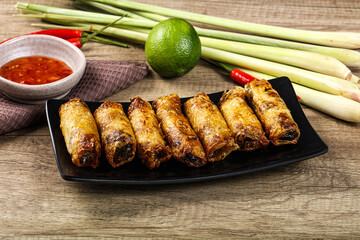 Vietnamese fried stuffed spring roll
