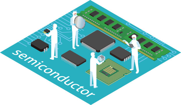 半導体製造のイメージイラスト