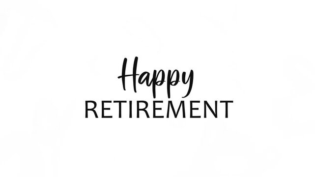 happy retirement text	