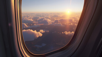 View outside the plane window